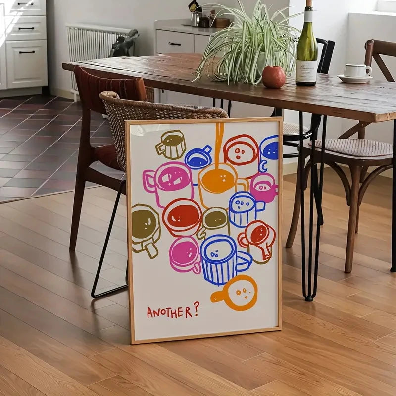 Coffee Canvas Wall Art Poster | Kitchen & Dining Room Decor