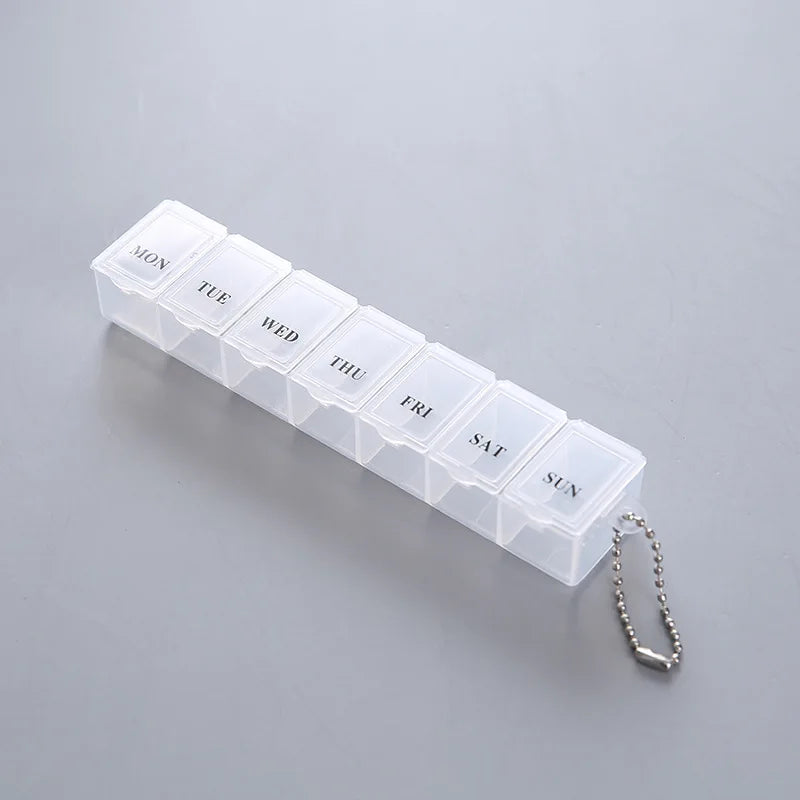 7-Day Weekly Pill Organizer | Portable Tablet Case – 3 Colors