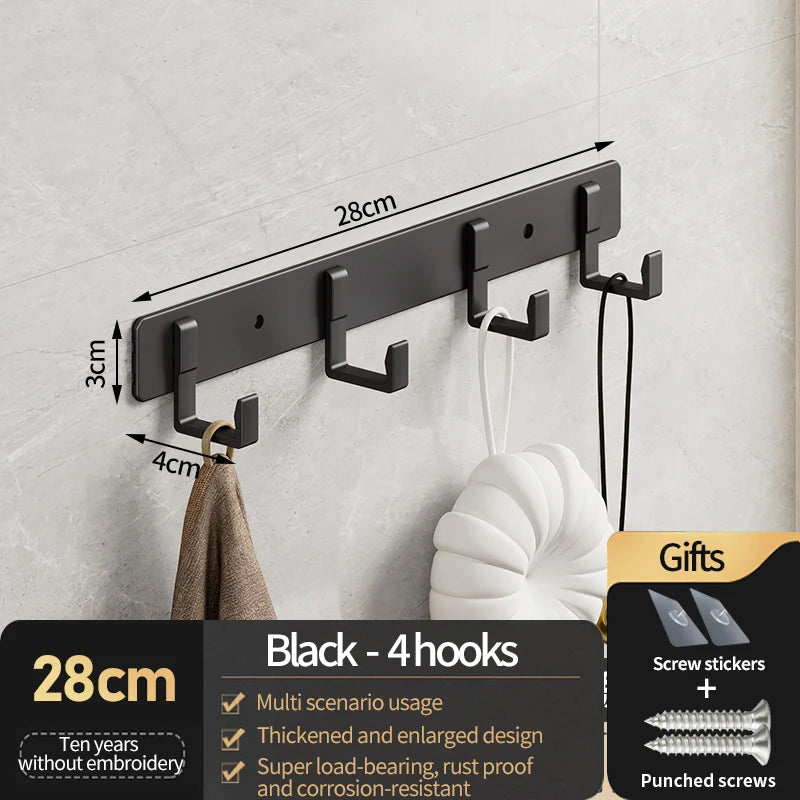 YUNJIEYA Aluminum Wall Hooks – Coat, Robe & Wardrobe Hanger
