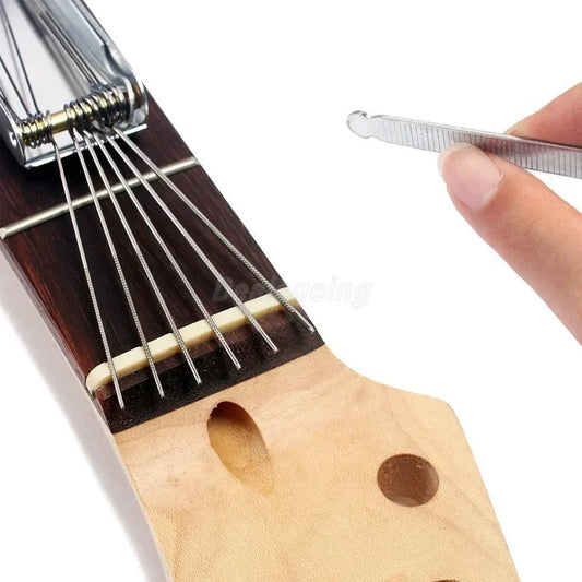 Metal 13 Sizes Long Shaft Files Electric Guitar Bass Ukulele Saddle Peaceful Pleasures Health and Wellness