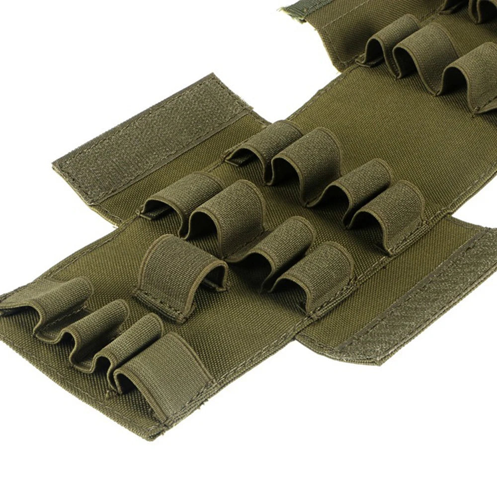 Hunting 25 Round Shell Pouch 12 Gauge 12GA Shotgun Reload Molle Holder Outdoor Hunting Magazine Pouches CS Field Bullet Bags Peaceful Pleasures Health and Wellness