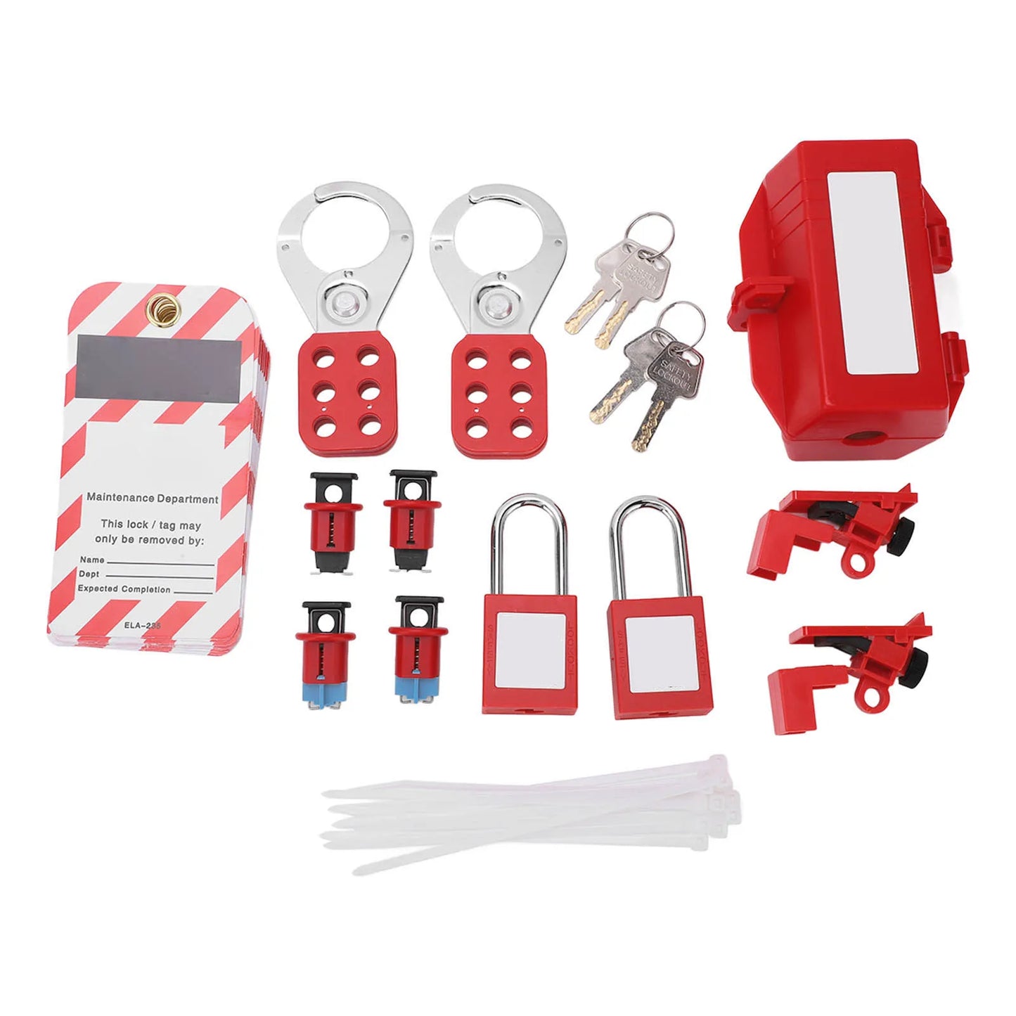 Lockout Tagout Kit – Circuit Breaker LOTO Padlock & Hasp Set