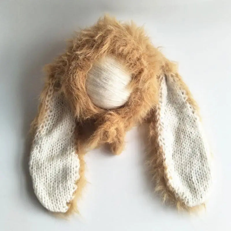 Newborn Baby Knit Cosplay Hat | Rabbit Ears Photo Prop Gift