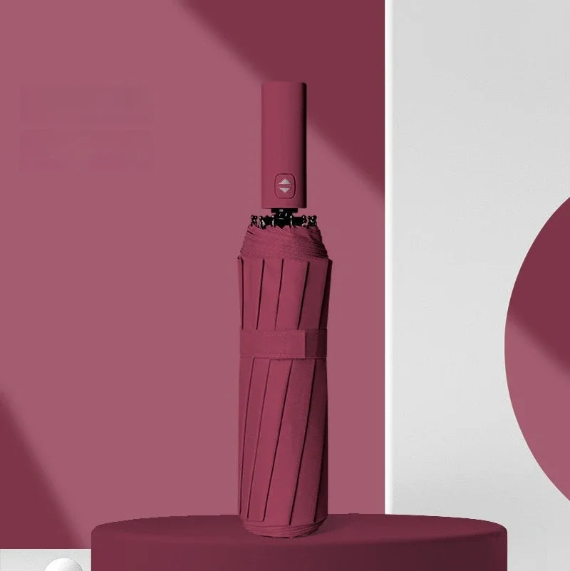 Morandi Auto Folding Umbrella – UV & Rain Protection