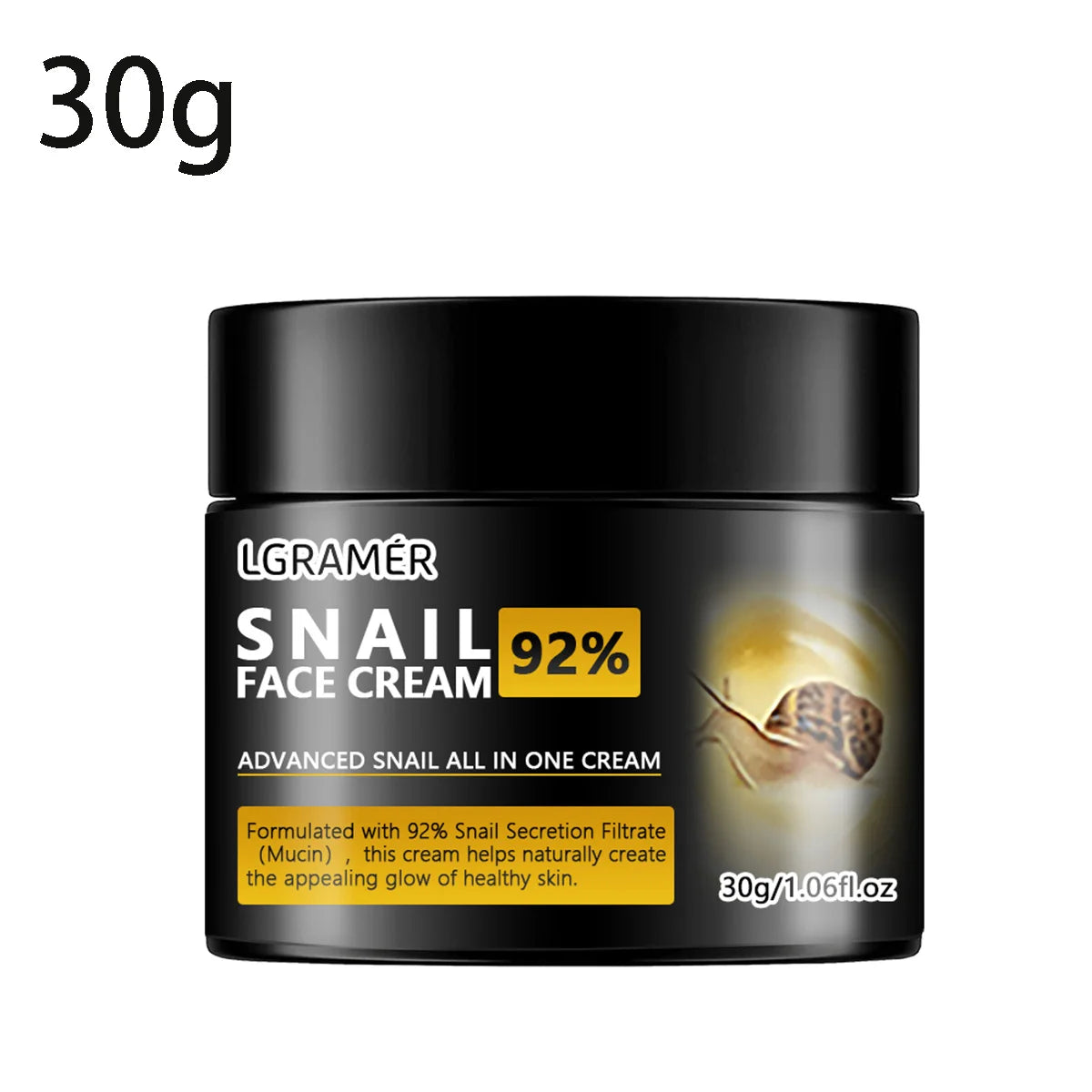 LGRAMER Snail Face Cream – Collagen Anti-Aging Moisturizer