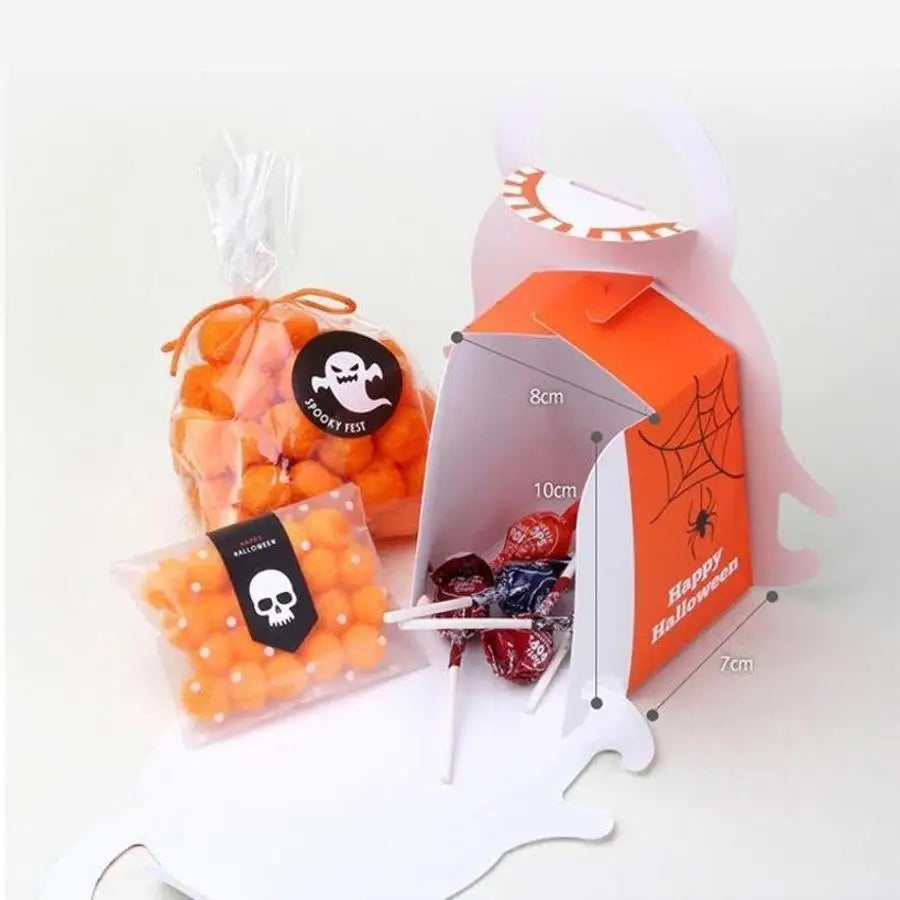 Halloween Pumpkin Shape Wooden Serving Tray Party Snack Fruit Storage