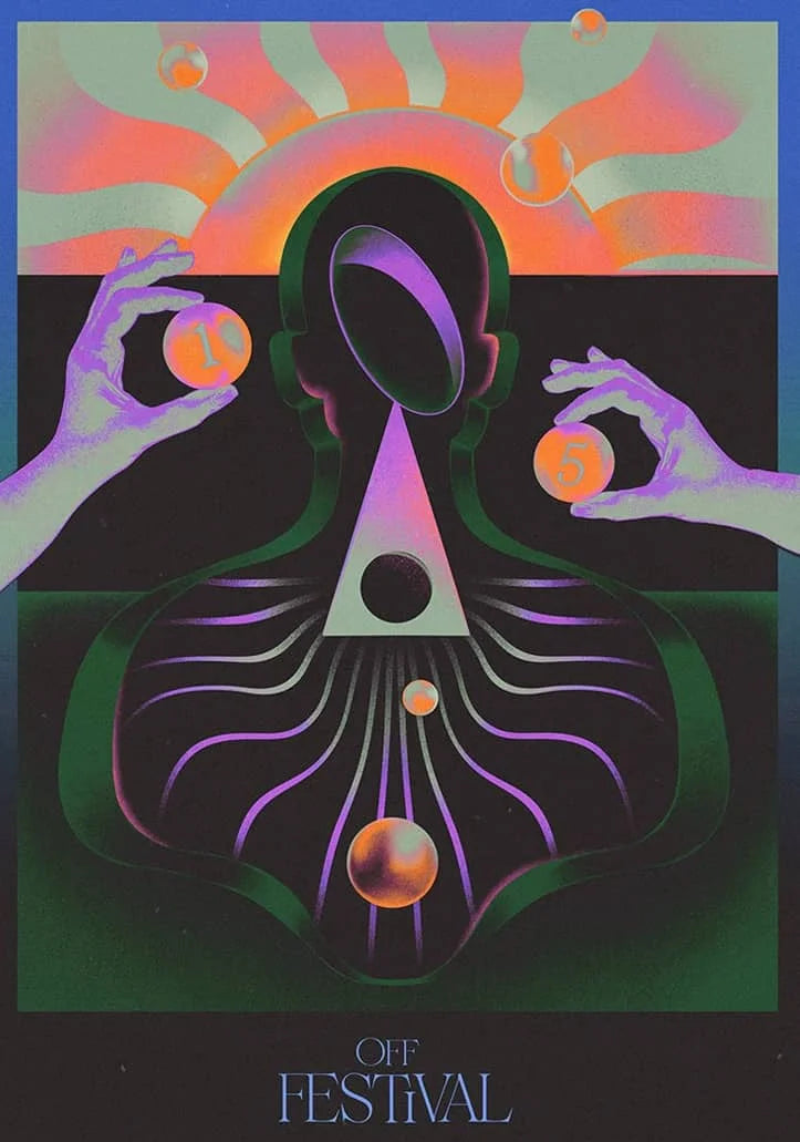 Abstract Futurism Canvas Wall Art | Dark Geometry Retro Print Canvas Wall Art Print Peaceful Pleasures Health and Wellness wg46-11 50X70cm Unframed
