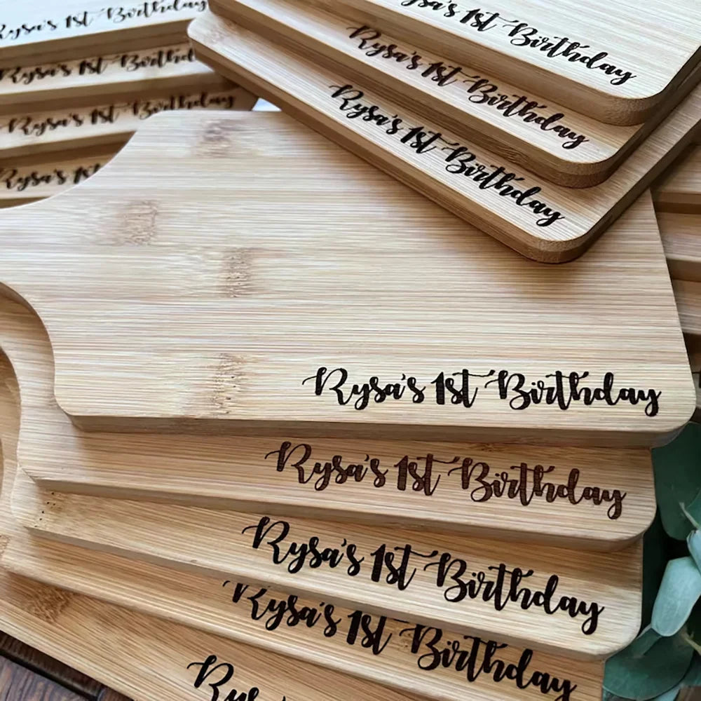 Custom Engraved Mini Bamboo Charcuterie Board | Party & Wedding