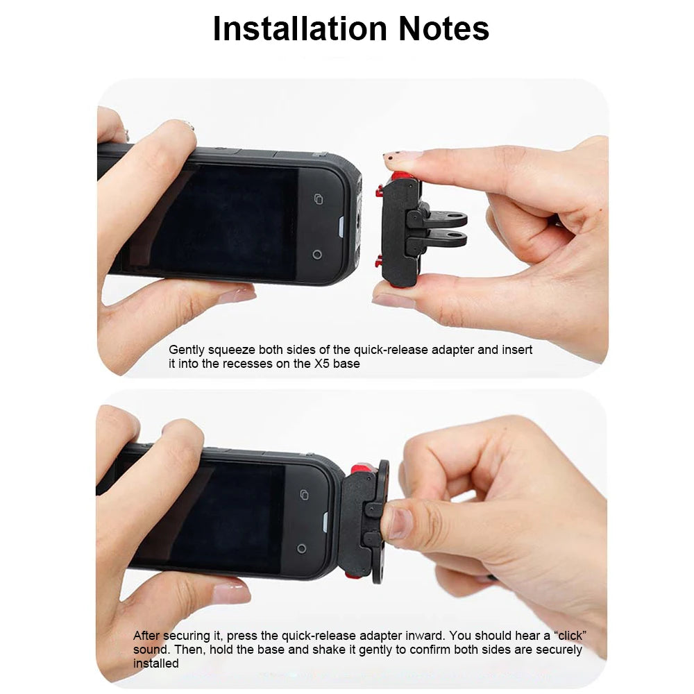 Magnetic Quick Release Adapter Mount Aluminum Alloy+Plastic Camera Stand Mount Adapter Camera For Insta360 X5 Camera Peaceful Pleasures Health and Wellness