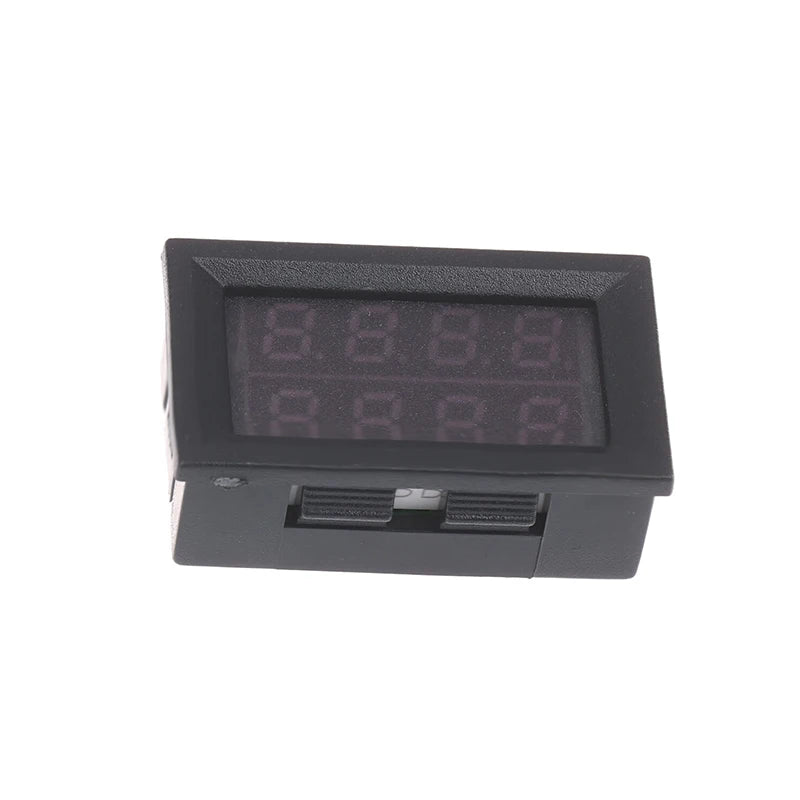 Mini DC Voltmeter Ammeter 0-100V 10A Dual LED Display Panel Meter
