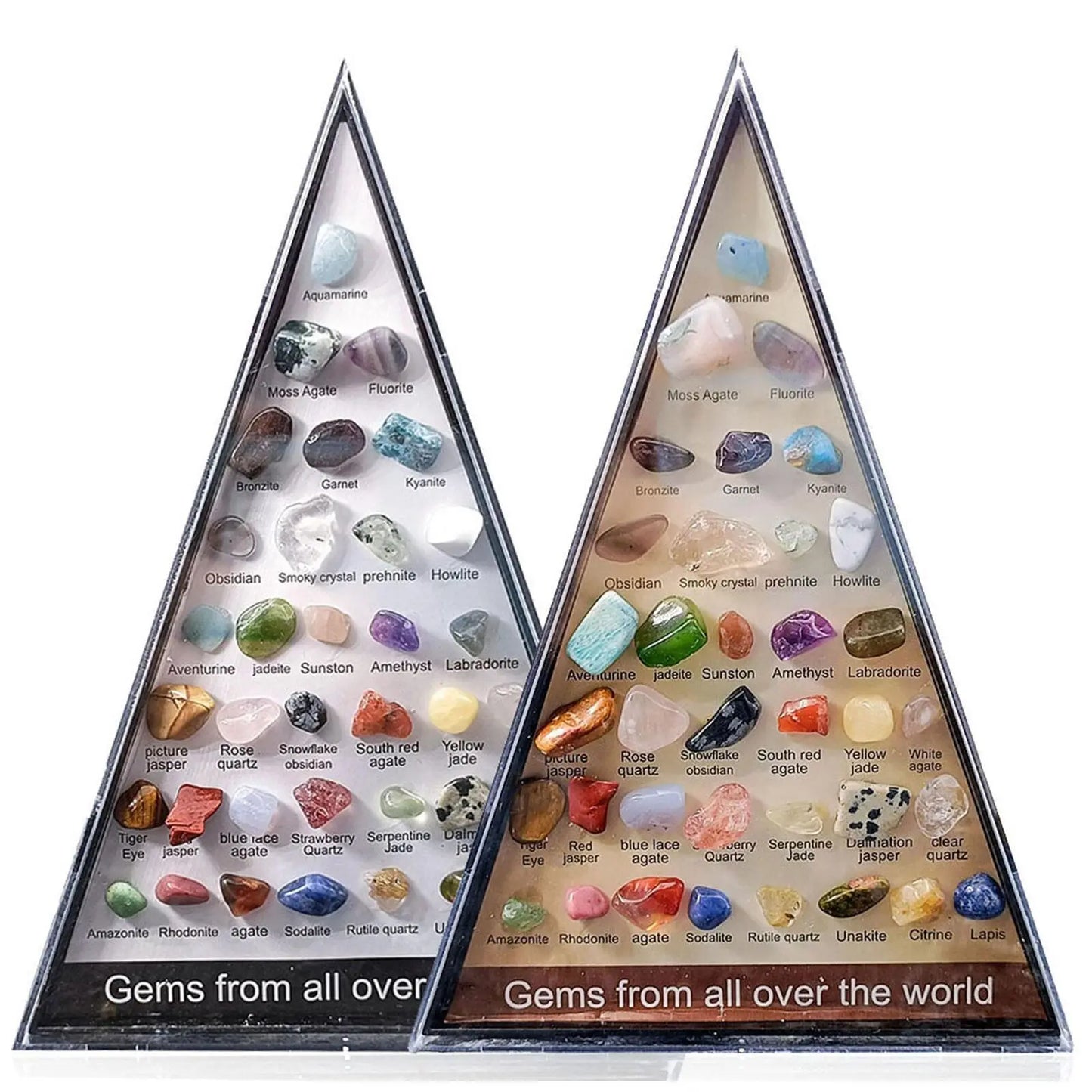 36-Piece Rock & Mineral Geology Gem Kit | Natural Crystals