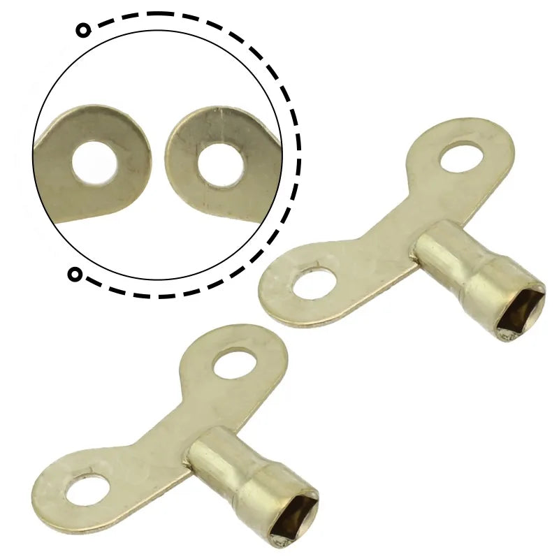 2-Pack Iron Radiator Bleed Key Wrench Set – Air Valve Tool