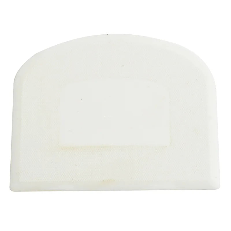 Plastic Dough Weight Cutter Cookie Fondant Bread Pizza Tools Spatula for Cake Butter Scraper Pastry and Bakery Kitchen Utensils Peaceful Pleasures Health and Wellness white 1pc
