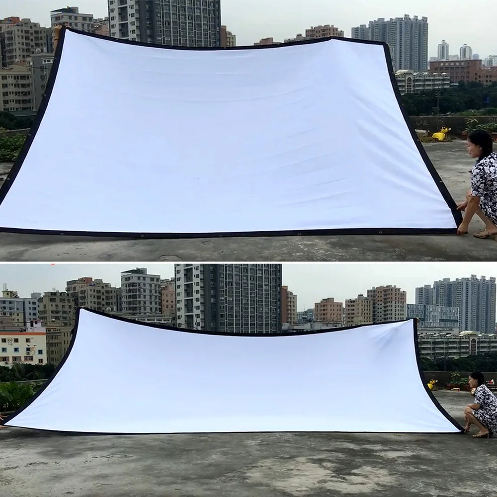 180 inch 16:9 Projection Screen Portable Projector screen Customize best size fit Room for 1080P 4K Home Theater Peaceful Pleasures Health and Wellness