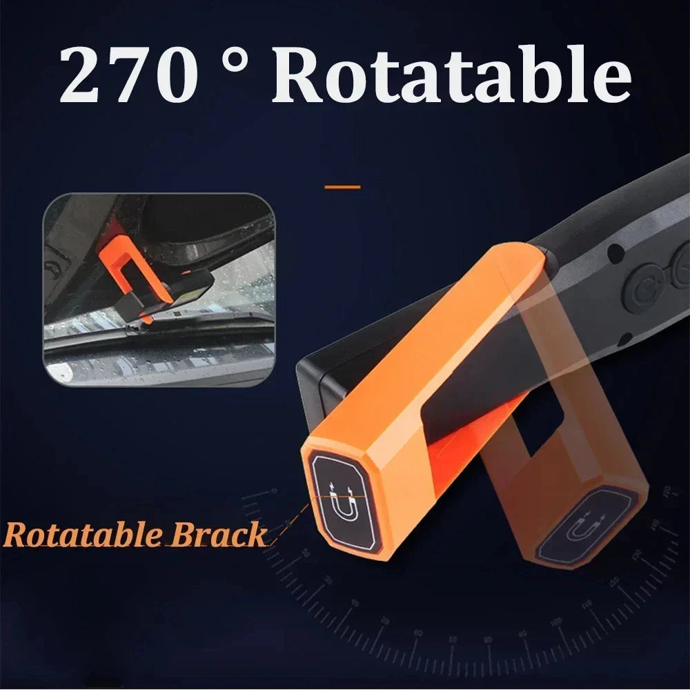 KDULIT Rechargeable COB LED Work Light – Magnet & Hook