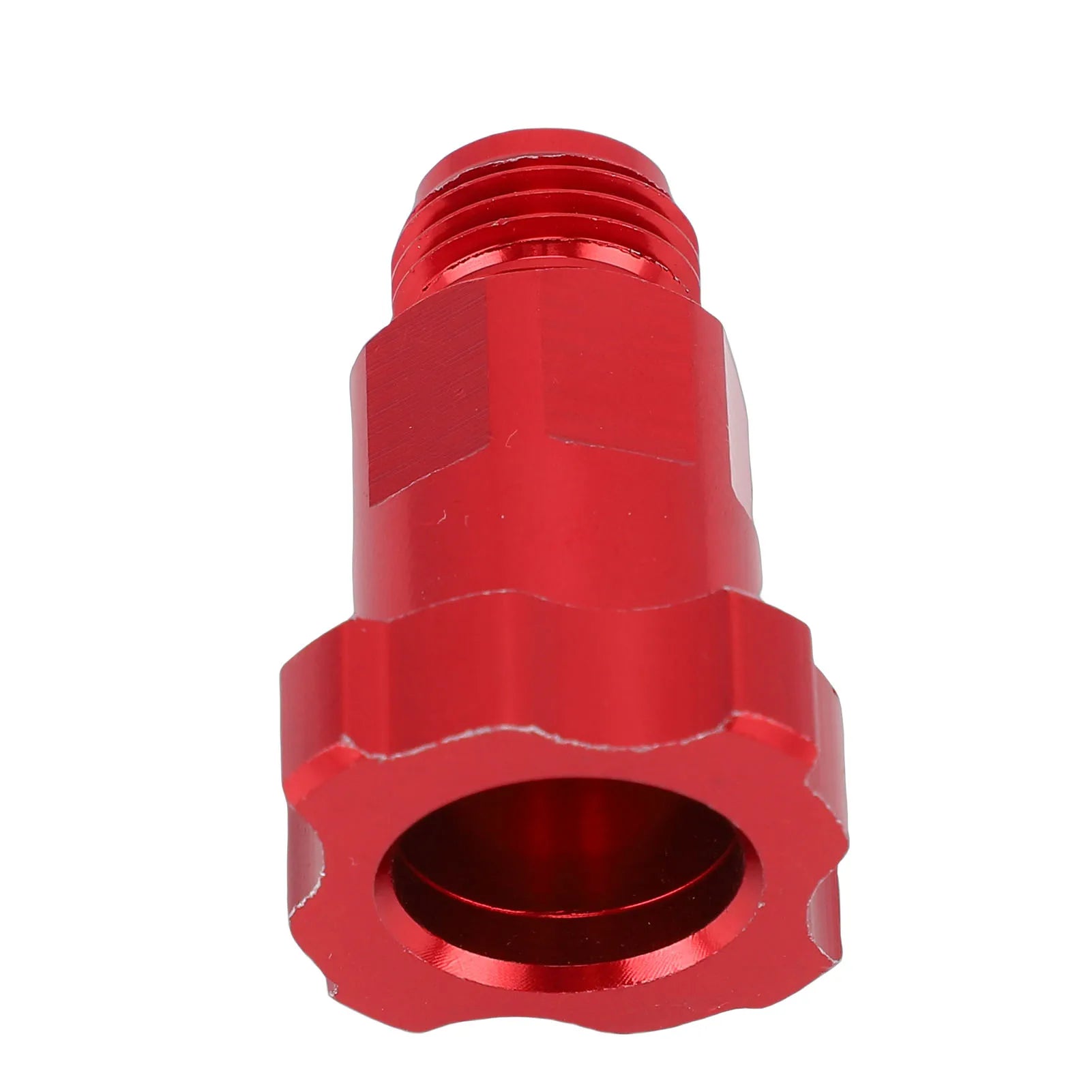 Spray Gun Cup Adapters Aluminum Alloy Paint Sprayer Cup Converter M16 Male Thread 1.5mm Pitch Red Paint Sprayer Cup Adapter Peaceful Pleasures Health and Wellness