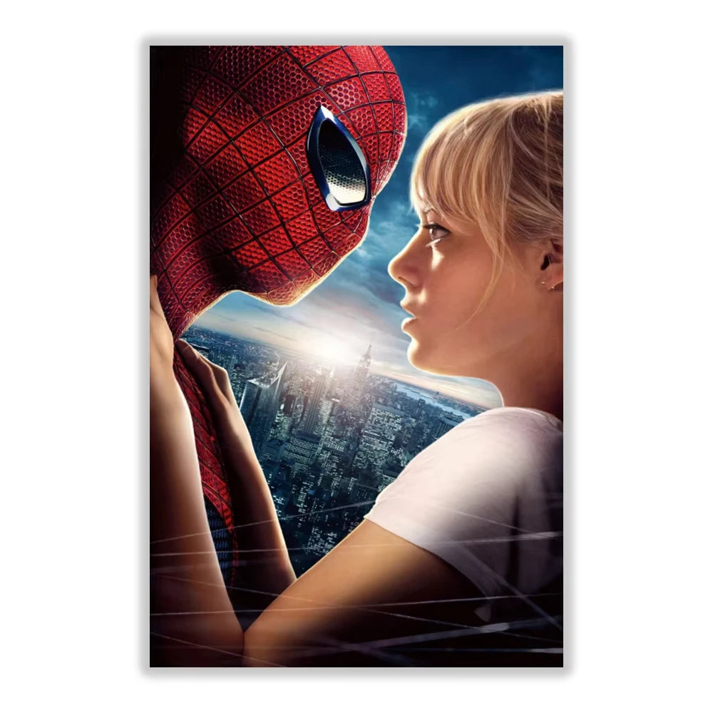 Marvel SpiderMan Canvas Painting Wall Art H Poster Superhero Movie Living Room Decoration Kids Room Peaceful Pleasures Health and Wellness 3-1PC 40x60cm