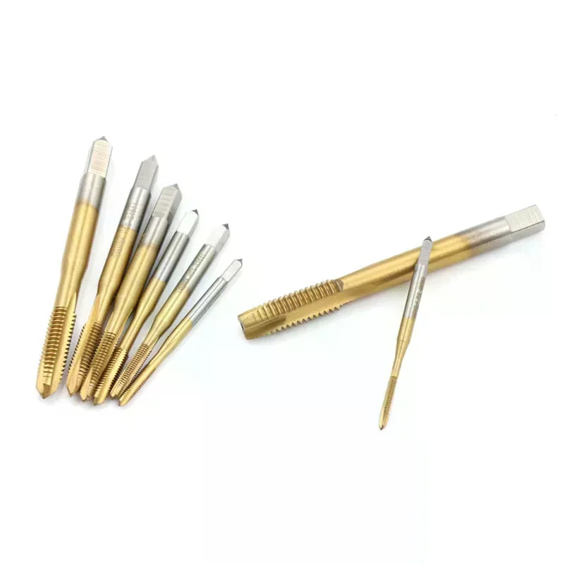 HSS Metric Thread Tap Set M2–M8 Straight Flute Screw Plug Tap Thread Tap Peaceful Pleasures Health and Wellness