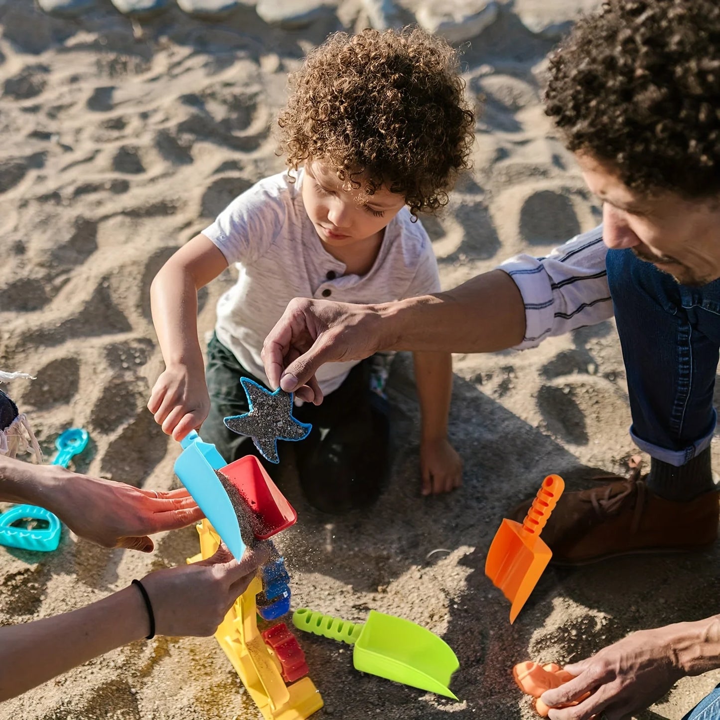 Kids Beach Sand Shovels Set – Plastic Sandbox Digging Toys