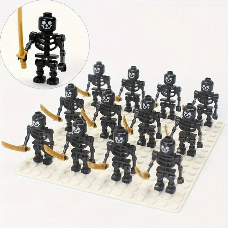 Skeleton Soldier Mini Building Block Figures | Halloween Ninja