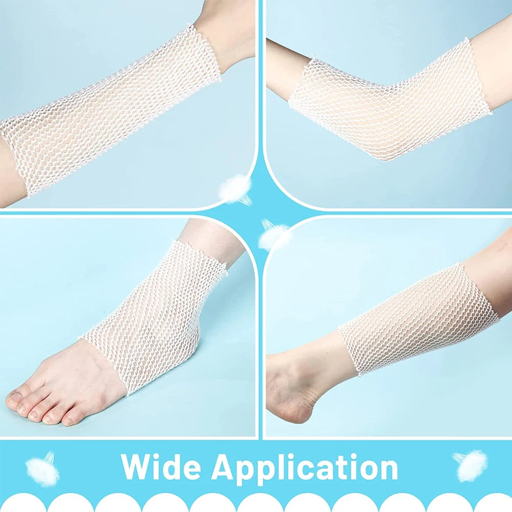 Elastic Net Tubular Bandage – Breathable Wound Dressing Retainer Medical Tubular Bandage Peaceful Pleasures Health and Wellness