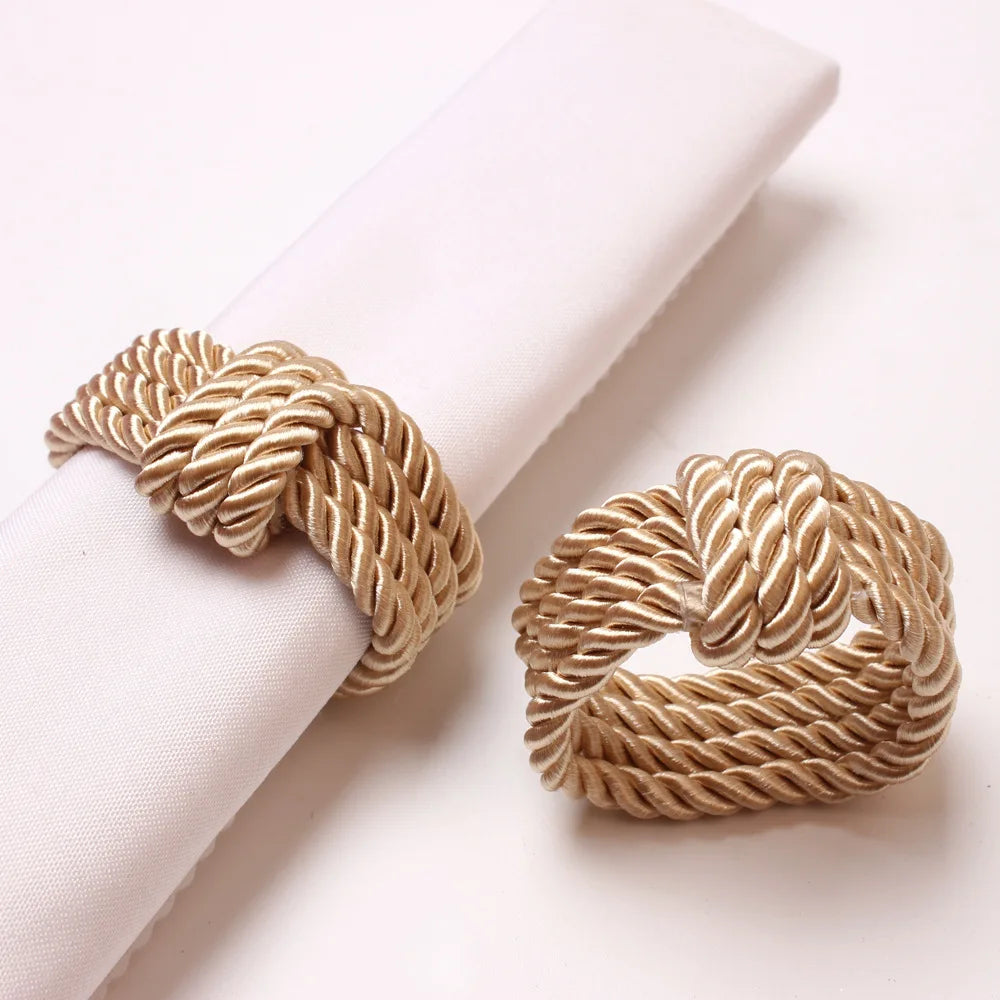 Woven Rope Napkin Rings – Wedding, Holiday & Home Decor