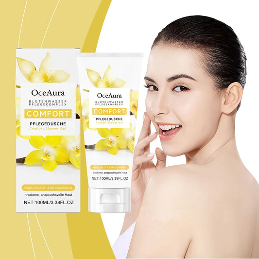 OceAura Vanilla Body Wash – Plant-Based Moisturizing Shower Gel Moisturizing Body Wash Oasis Select