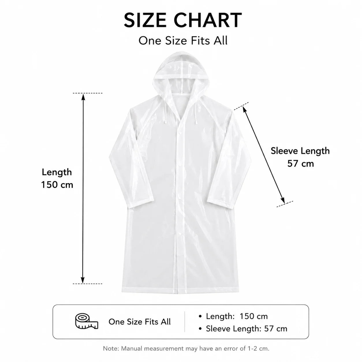 Waterproof Adult Poncho & 10 Disposable Shoe Covers Rain Set