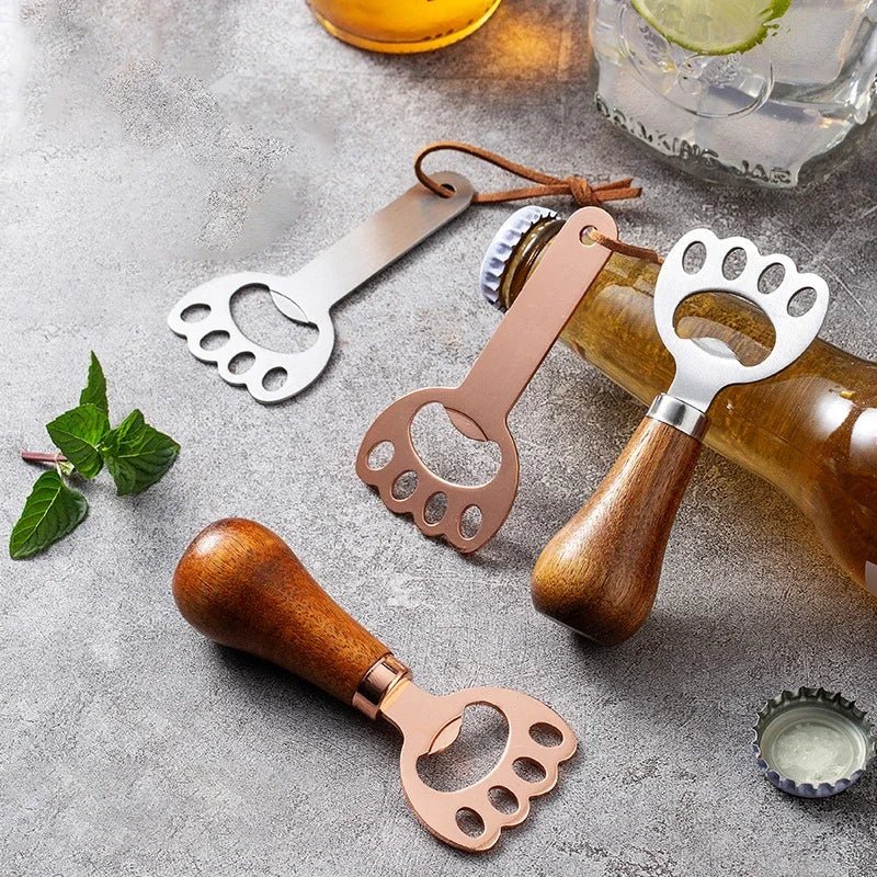 Cat Claw Stainless Steel Bottle Opener with Hanging Rope Novelty Bottle Opener Peaceful Pleasures Health and Wellness