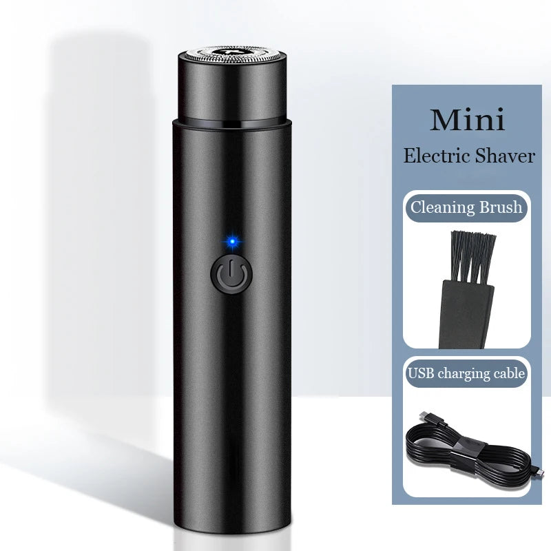 Mini Portable Electric Shaver for Men – USB Rechargeable Razor