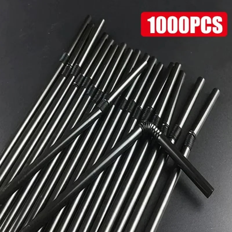 Multicolor Flexible Plastic Drinking Straws | Bulk Party Pack