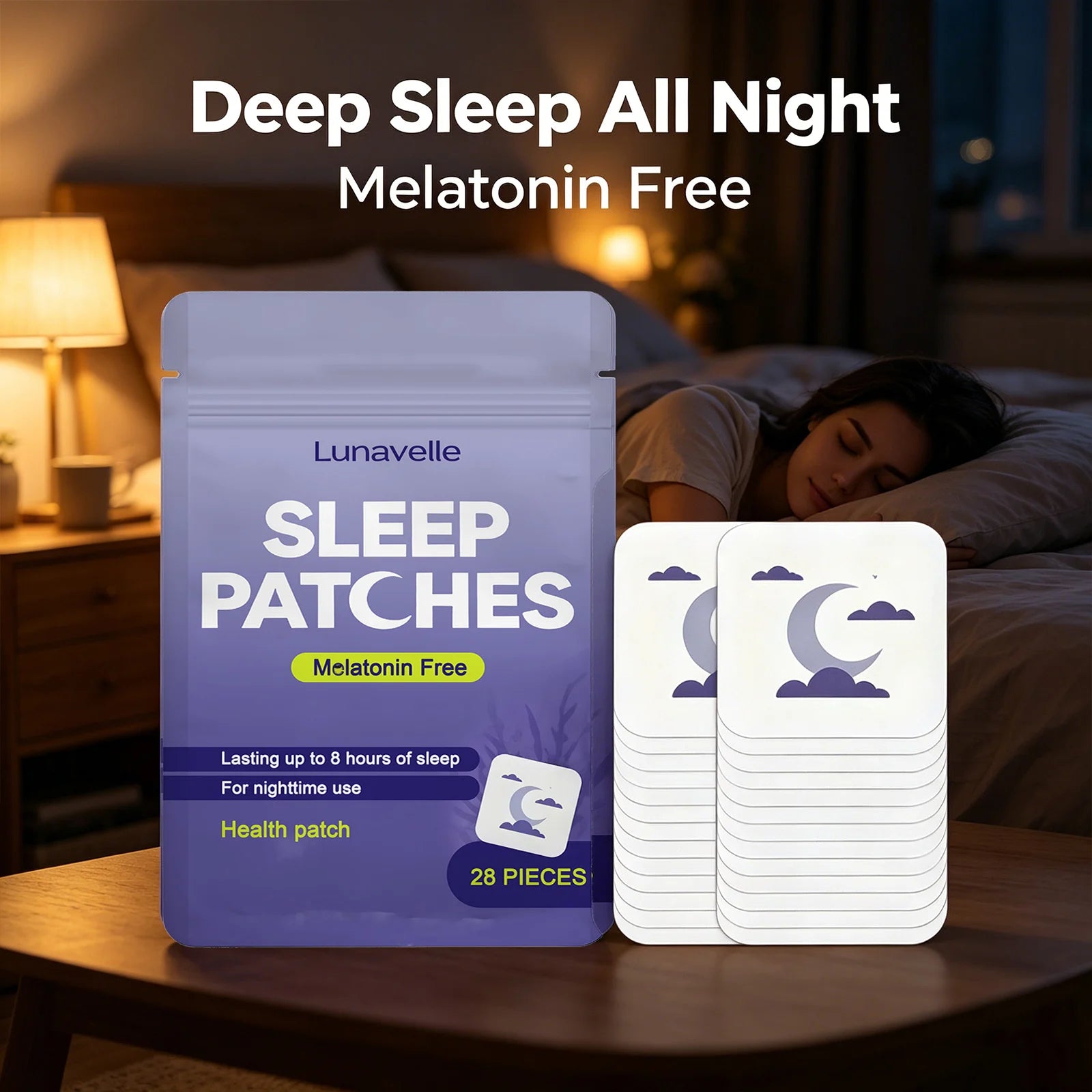 Natural Sleep Aid Patches | Melatonin-Free 8Hr Sleep Support Sleep Aid Patch Peaceful Pleasures Health and Wellness