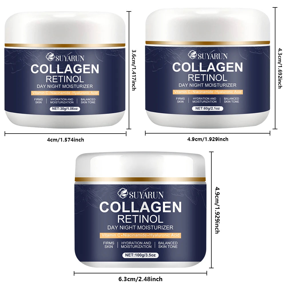 Collagen retinol moisturizer, rich in vitamin C and niacinamide, brightens fine lines and balances skin tone Peaceful Pleasures Health and Wellness