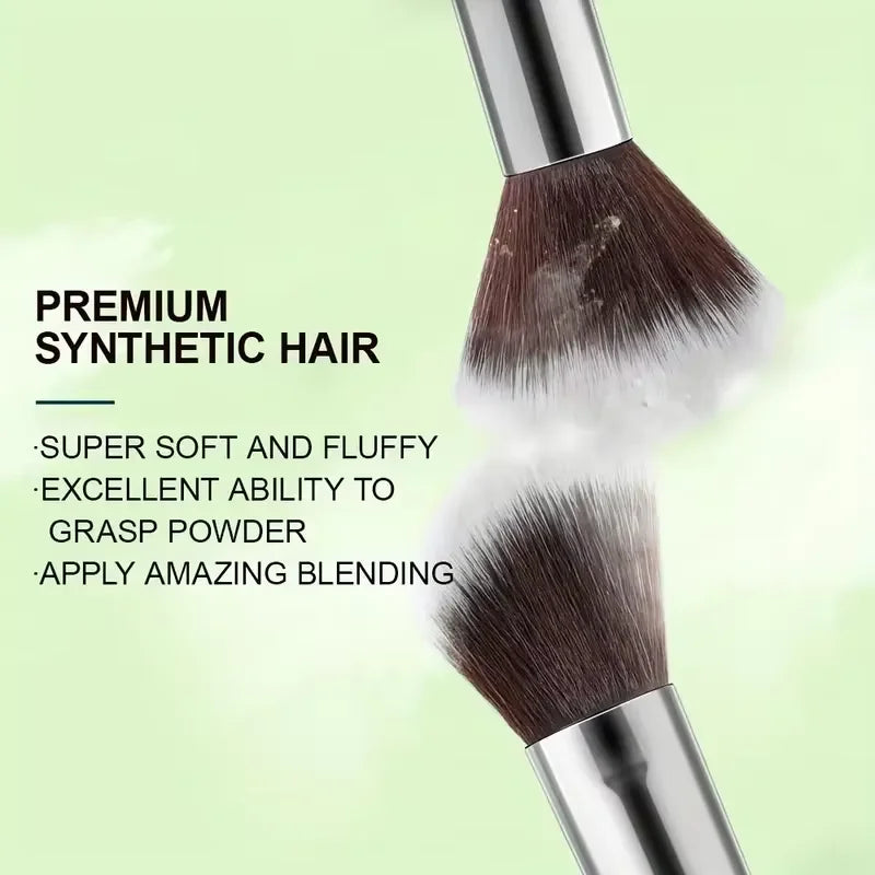 18-Piece Professional Makeup Brush Set | Soft Wood Handle