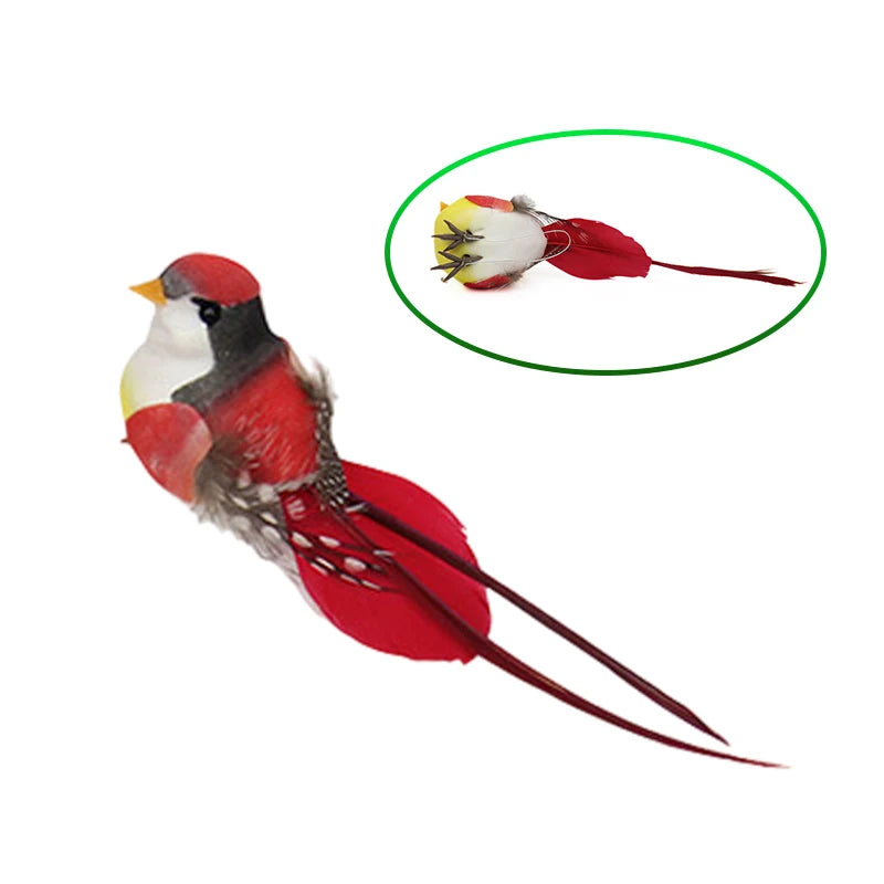 Artificial Simulation Bird Figurine | DIY Home & Garden Decor