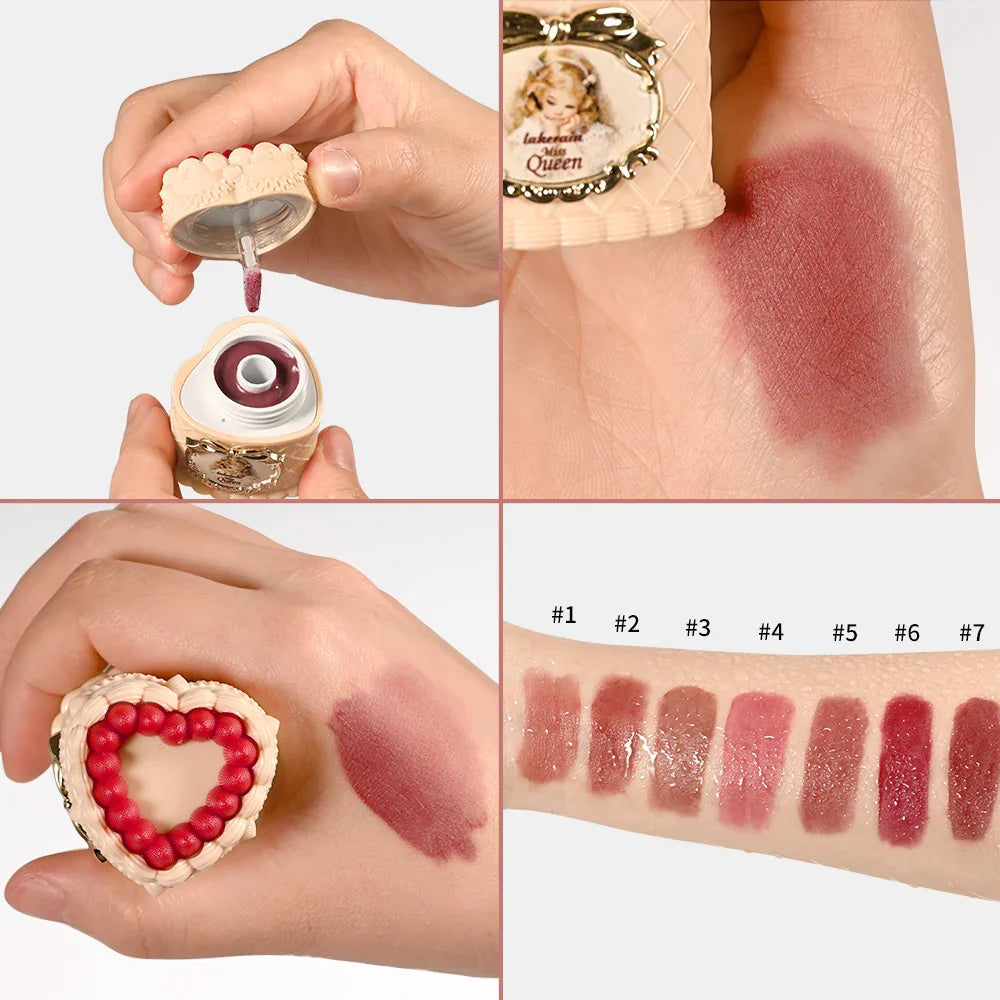 Lakerain Strawberry Matte Velvet Lip Cream – Long-Lasting Lip Mud