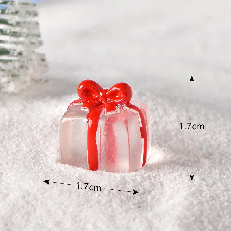 1Pcs Mini Christmas Decoration Santa Claus Snowman Moon Star Miniatures for Terrarium, Fairy Garden Figurines Home Decoration Peaceful Pleasures Health and Wellness 14