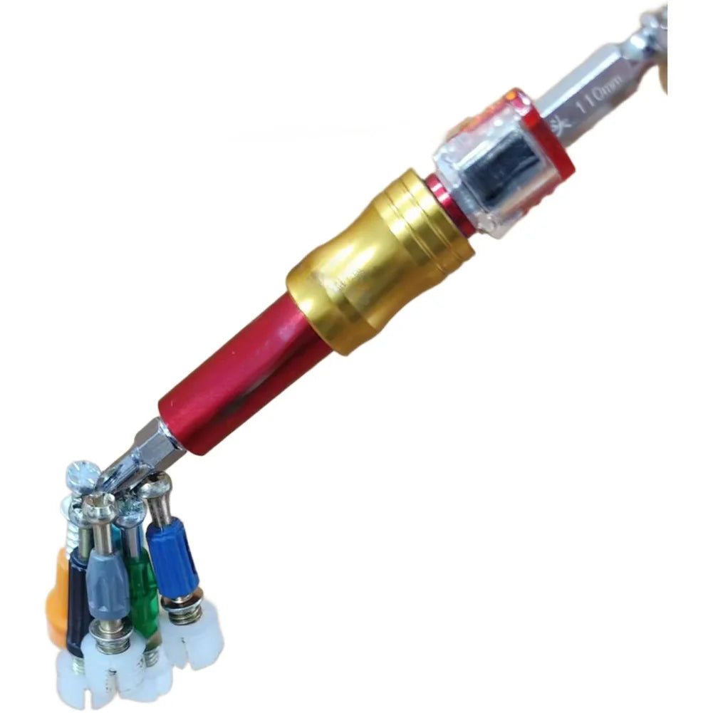 1X Robust Screwdriver Bit Holder Precision Depth Adjustment Hexagonal