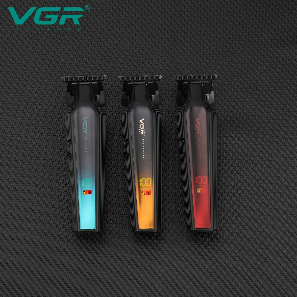 VGR professional hair clipper gradient T-shaped blade hair clipper, hair salon home LED digital engraving electric clipper V-930 Peaceful Pleasures Health and Wellness
