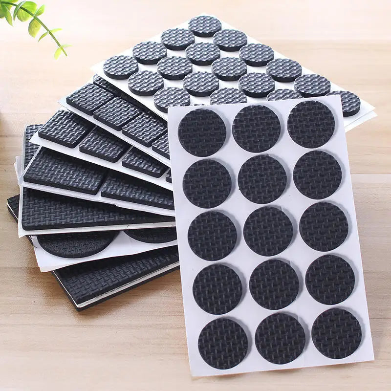 Self Adhesive Floor Protector Pads Chair Leg Table Feet Furniture Anti Slip Bumper Noise Reduction Mat Wear Resistant Felt Pads Peaceful Pleasures Health and Wellness
