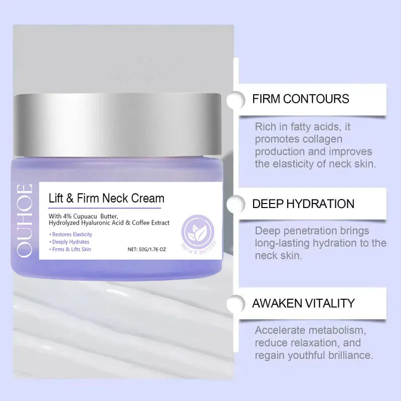 BIOAOUA Firming Neck Cream – Brightens, Smooths & Hydrates
