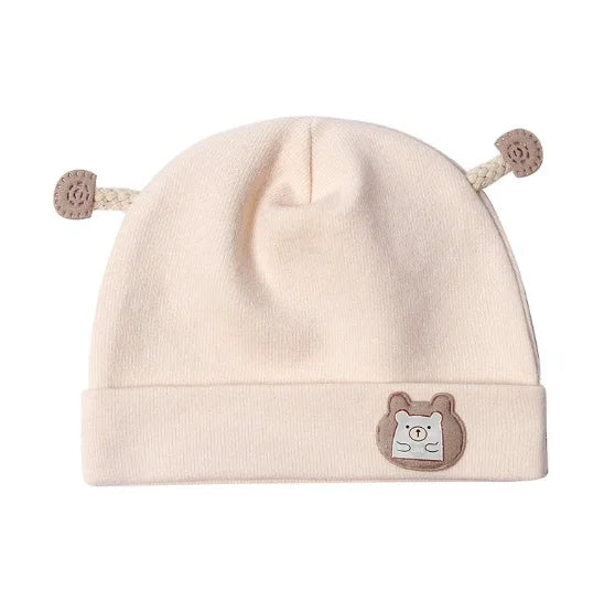 Soft Cotton Newborn Baby Beanie Hat | Boys & Girls 0-12 Months