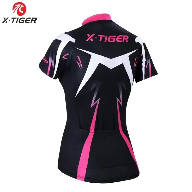 X-TIGER Women's Cycling Jersey – Breathable Quick-Dry MTB Top
