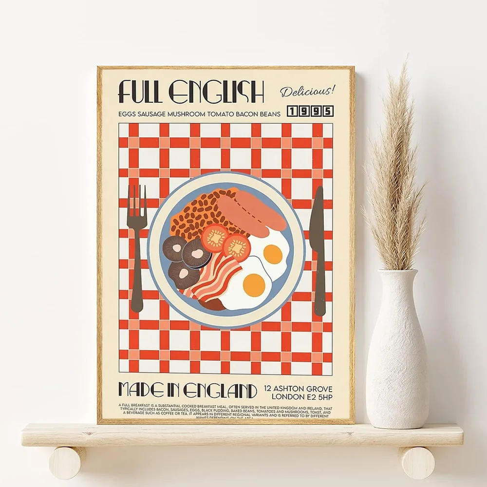Retro Japanese & Korean Food Poster – Waterproof PVC Wall Art Wall Art Poster Peaceful Pleasures Health and Wellness