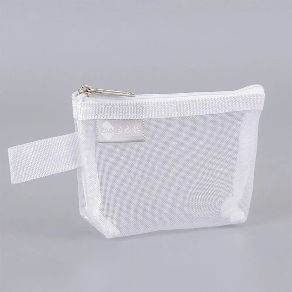 Mini Portable Lipstick Credit Card ID Card Data Line Key Storage Bag Coin Purse Mesh Card Bag Sundries Organizer Peaceful Pleasures Health and Wellness 01