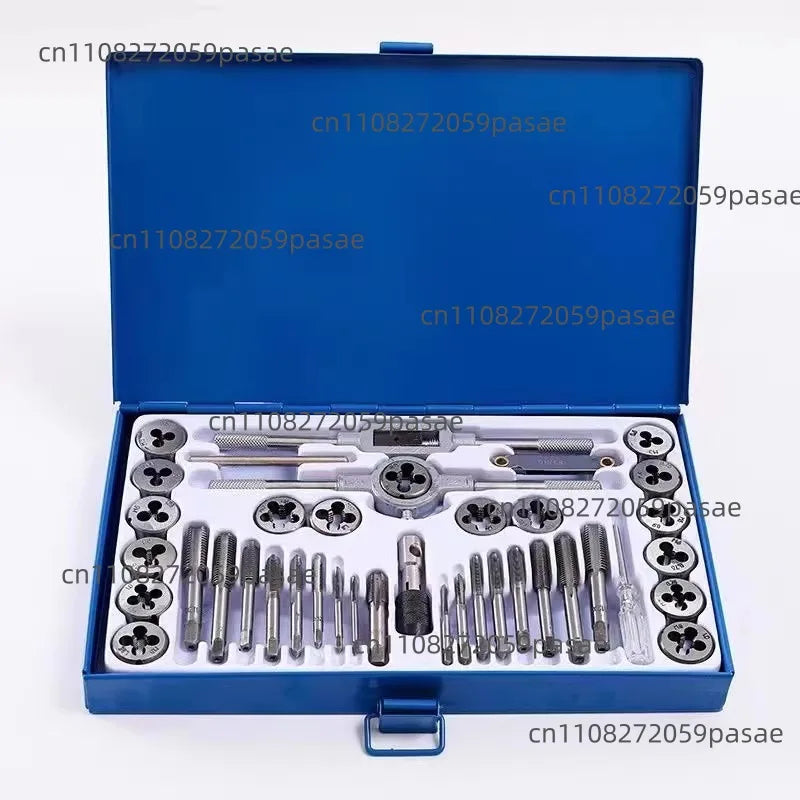 40-Pc SAE Tap & Die Set #4–1/2" | Internal & External Threading