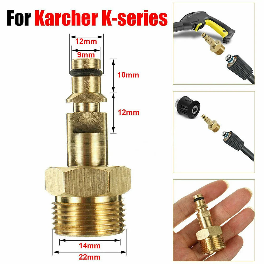 M22 Adapter Quick Connect Converter Hose Brass Pressure Washer Pipe