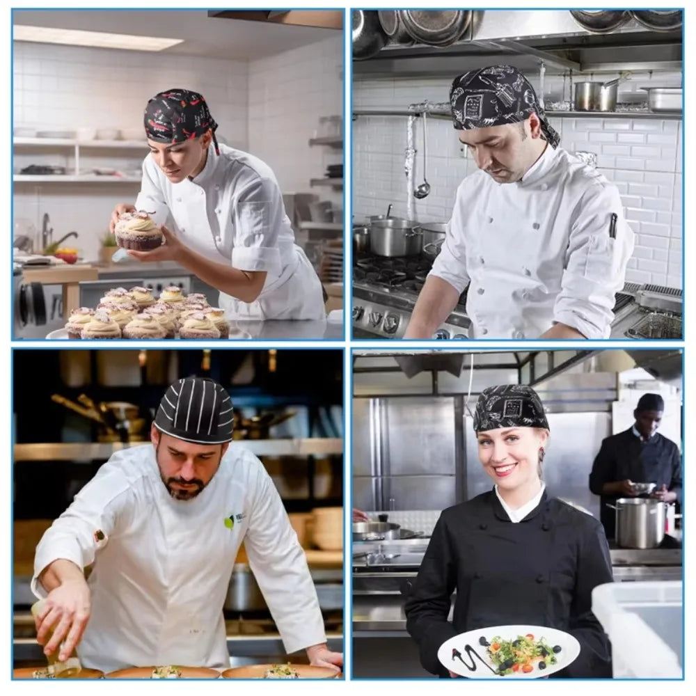 Unisex Chef Pirate Hat | Adjustable Kitchen Cap for Cooks & Bakers