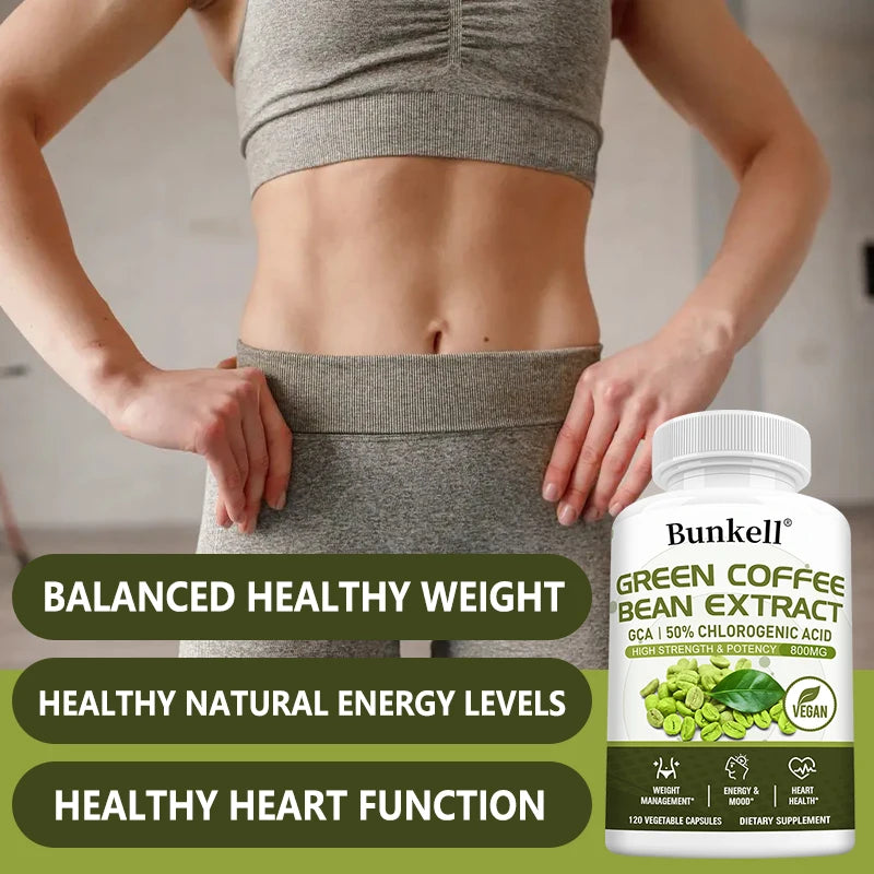Green Coffee Bean Extract Capsules, Antioxidant, Support Metabolism & Daily Energy, Digestive & Cardiovascular Wellness Peaceful Pleasures Health and Wellness