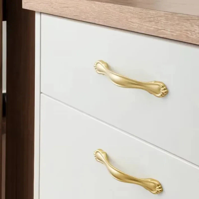 Pearl Gold Aluminum Cabinet Drawer Handle & Furniture Knob